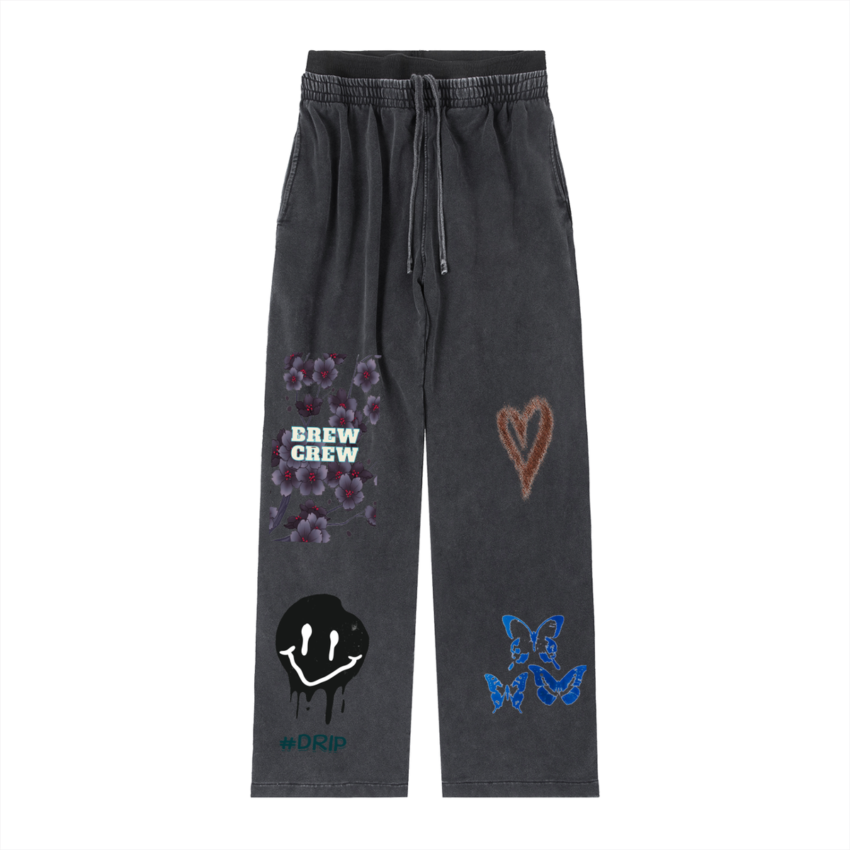 Vintage Washed Waist Pants