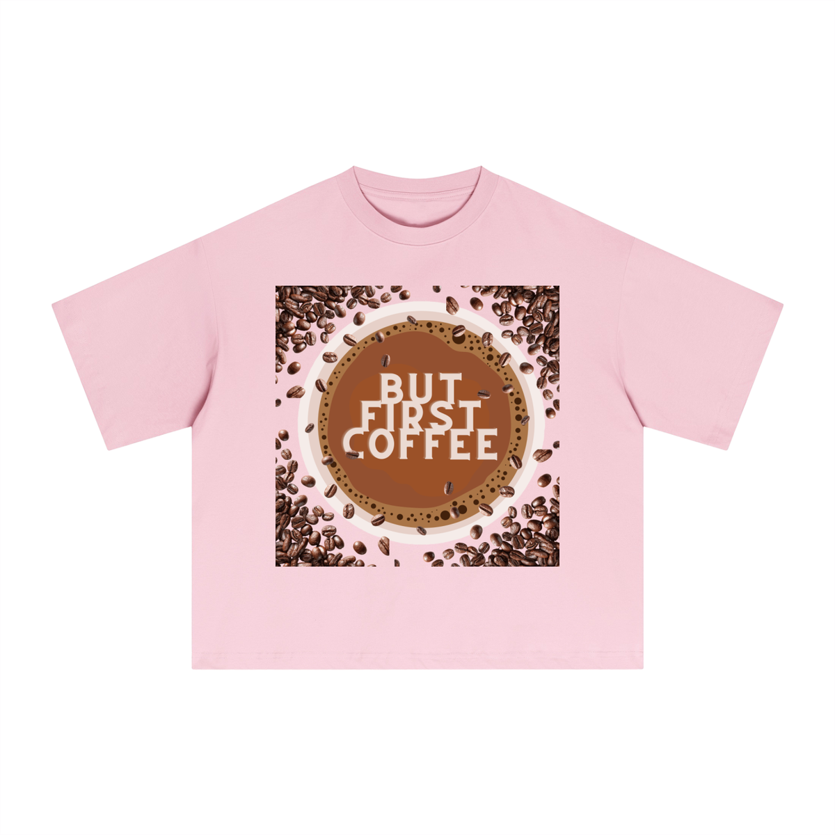 Essential Sorona Boxy T-Shirt in Pink – front view