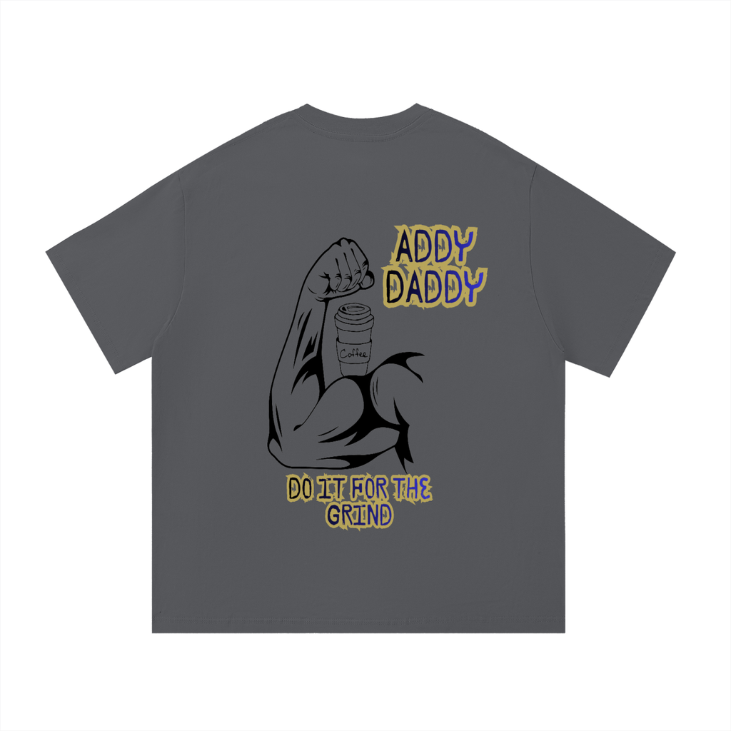 Essential Cotton T-Shirt in Dark Gray – back view