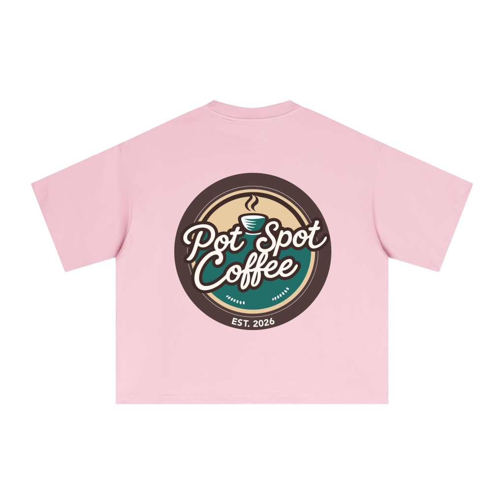 Essential Sorona Boxy T-Shirt in Pink – back view