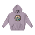 Oversize Fleeced Hoodie in Dark Purple – front view