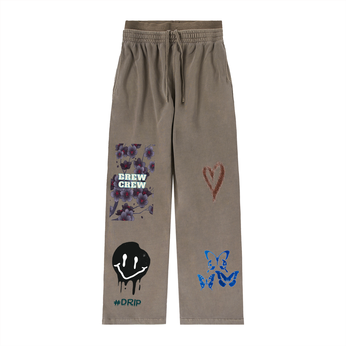 Vintage Washed Waist Pants